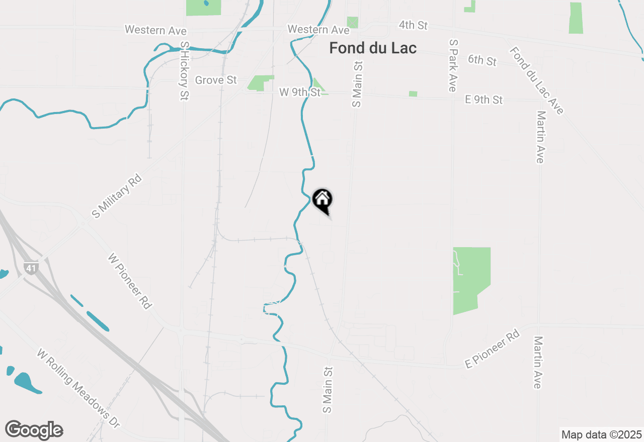 Map of 629 Guinette Ave, Fond Du Lac, WI 54935