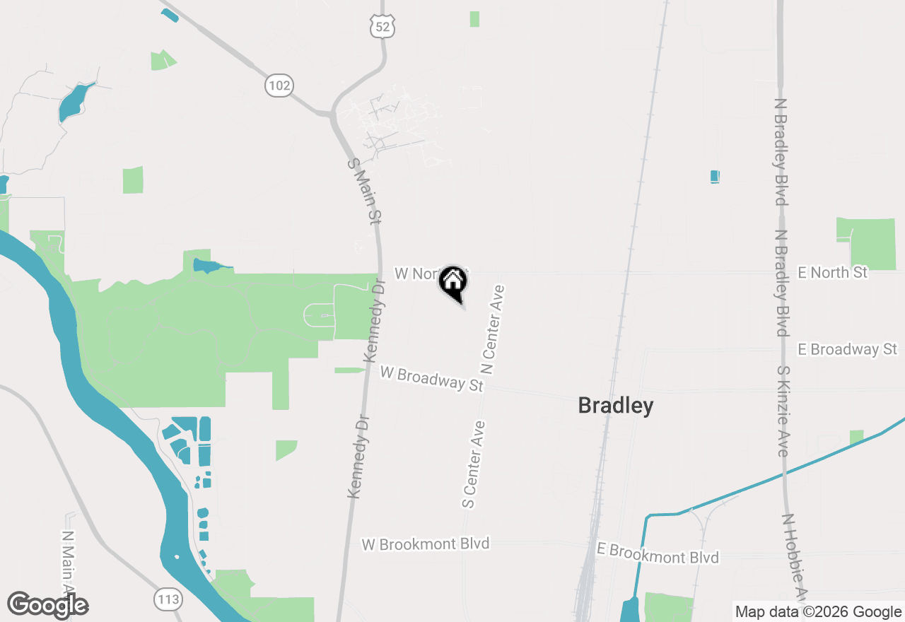 Map of 348 N Cleveland Avenue, Bradley, IL 60915