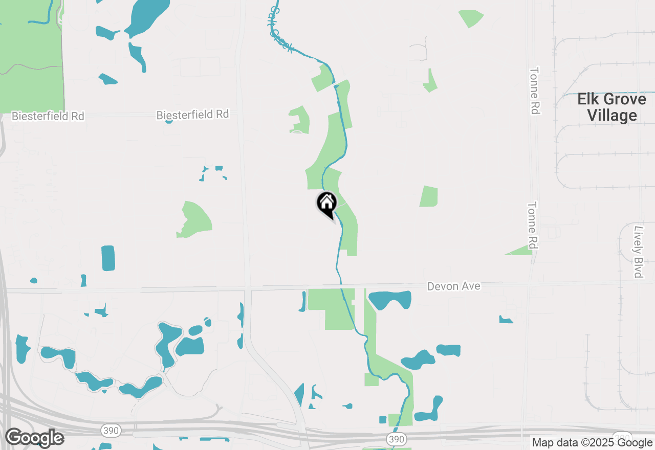 Map of 124 Braemar Drive, Elk Grove Village, IL 60007