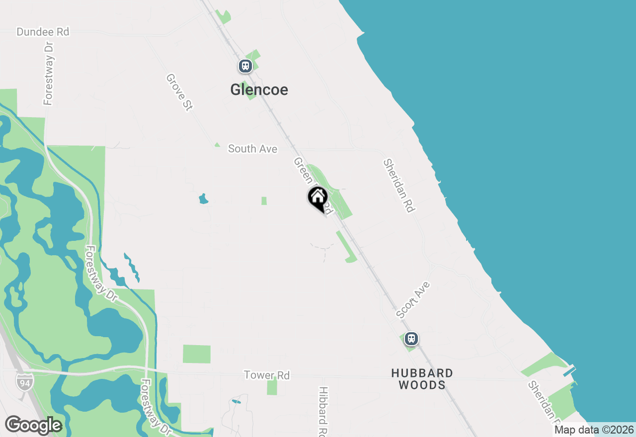 Map of 345 Madison Avenue, Glencoe, IL 60022