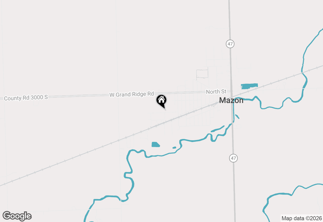 Map of 1106 Harmony Avenue, Mazon, IL 60444