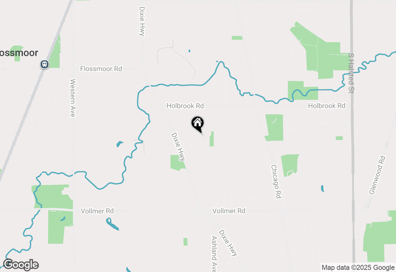 Map of 1707 Lynwood Court, Flossmoor, IL 60422