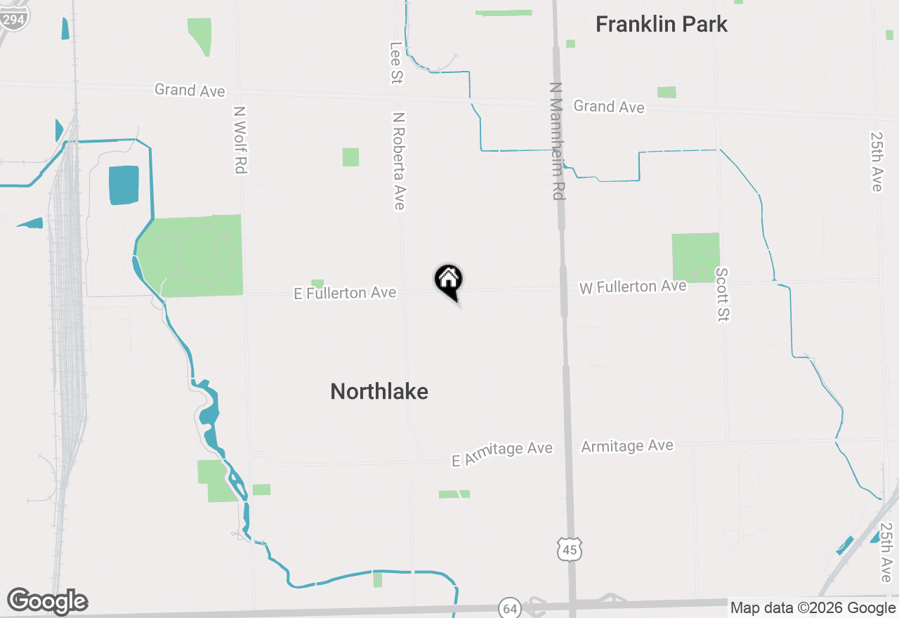 Map of 340 E Medill Avenue, Northlake, IL 60164