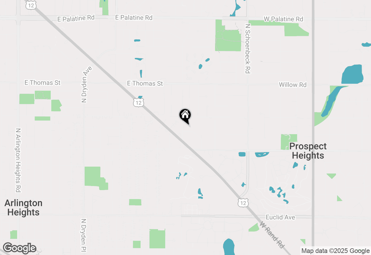 Map of 1215 N Waterman Avenue #3L, Arlington Heights, IL 60004