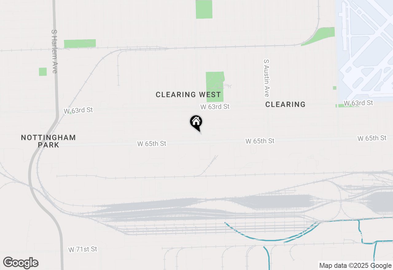 Map of 6401 W 64th Place #2W, Chicago, IL 60638