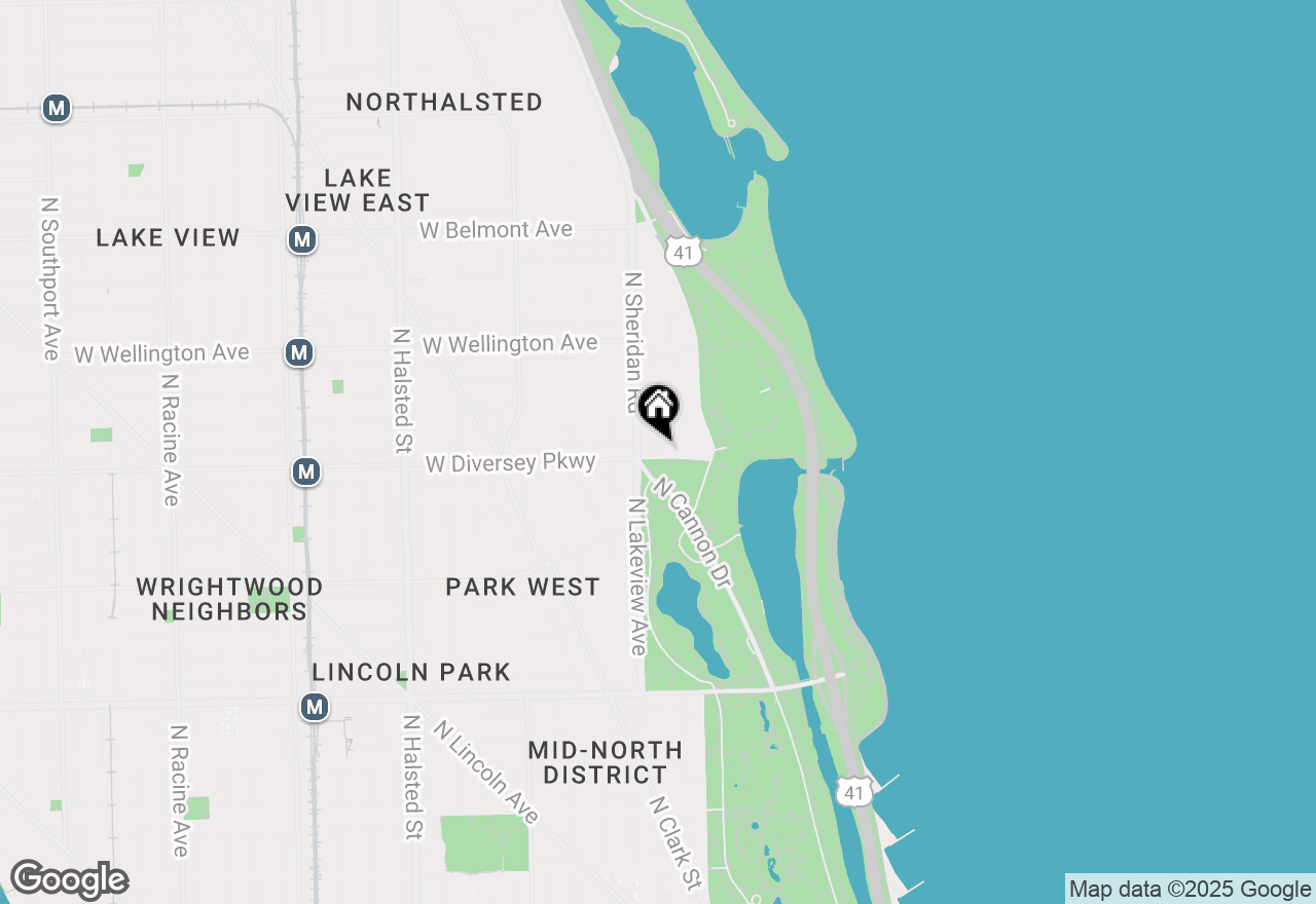 Map of 330 W Diversey Parkway #2202, Chicago, IL 60657