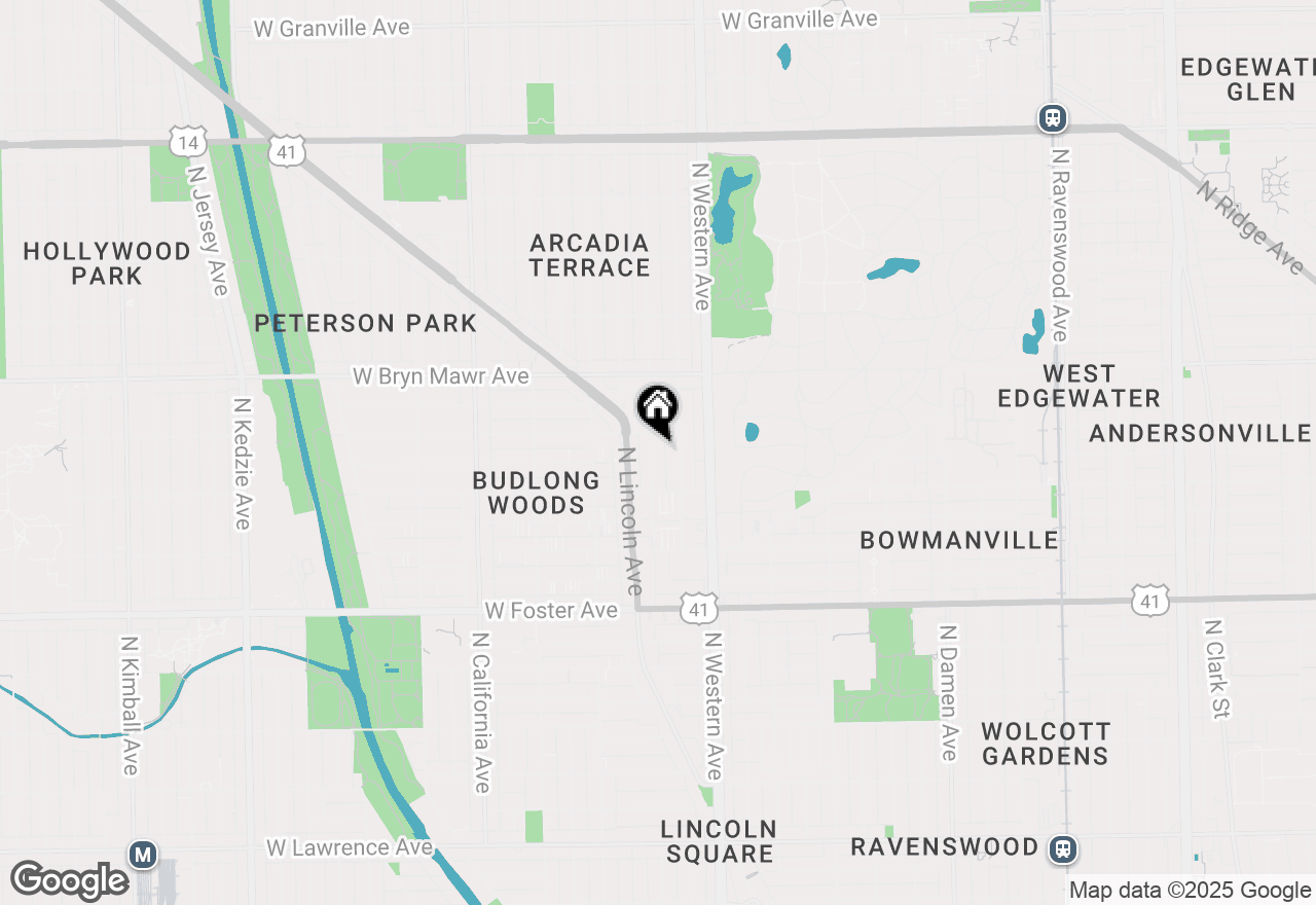 Map of 5443 N Campbell Avenue #1F, Chicago, IL 60625
