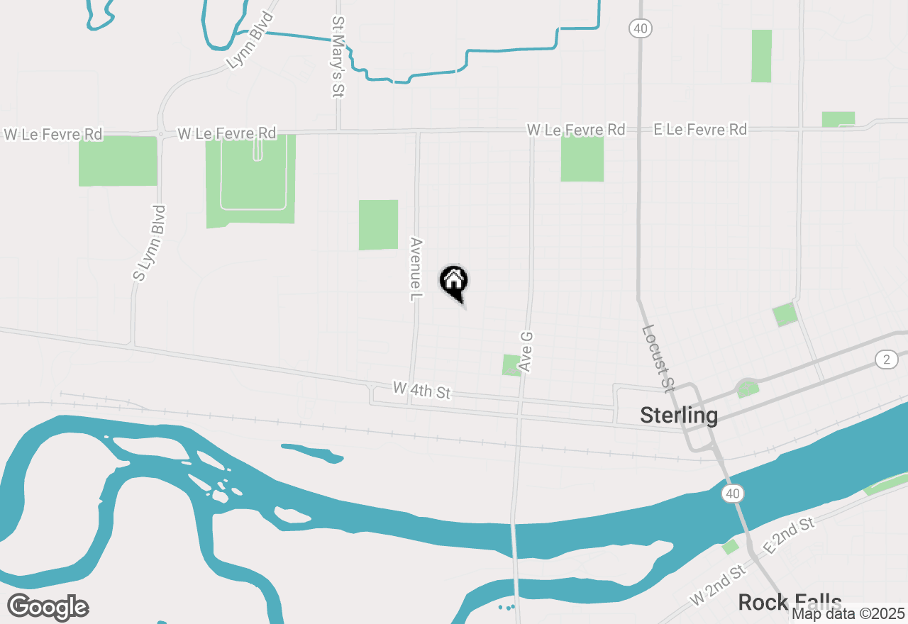 Map of 1001 W 8th Street, Sterling, IL 61081