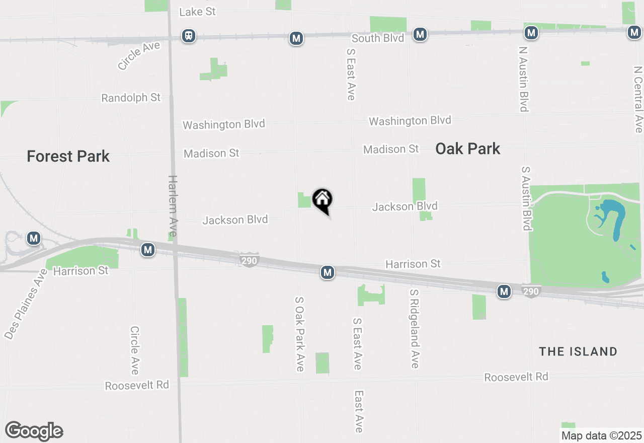 Map of 723 Wesley Avenue, Oak Park, IL 60304