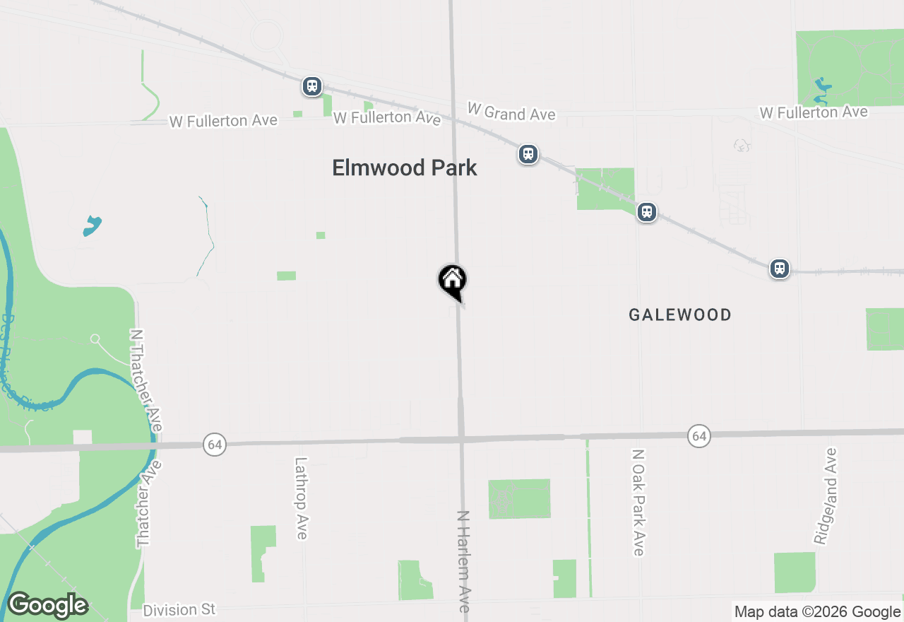 Map of 7204 W Cortland Street #205, Elmwood Park, IL 60707