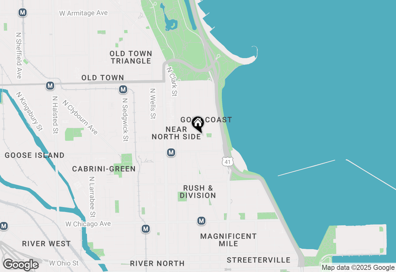 Map of 1255 N State Parkway #8G, Chicago, IL 60610