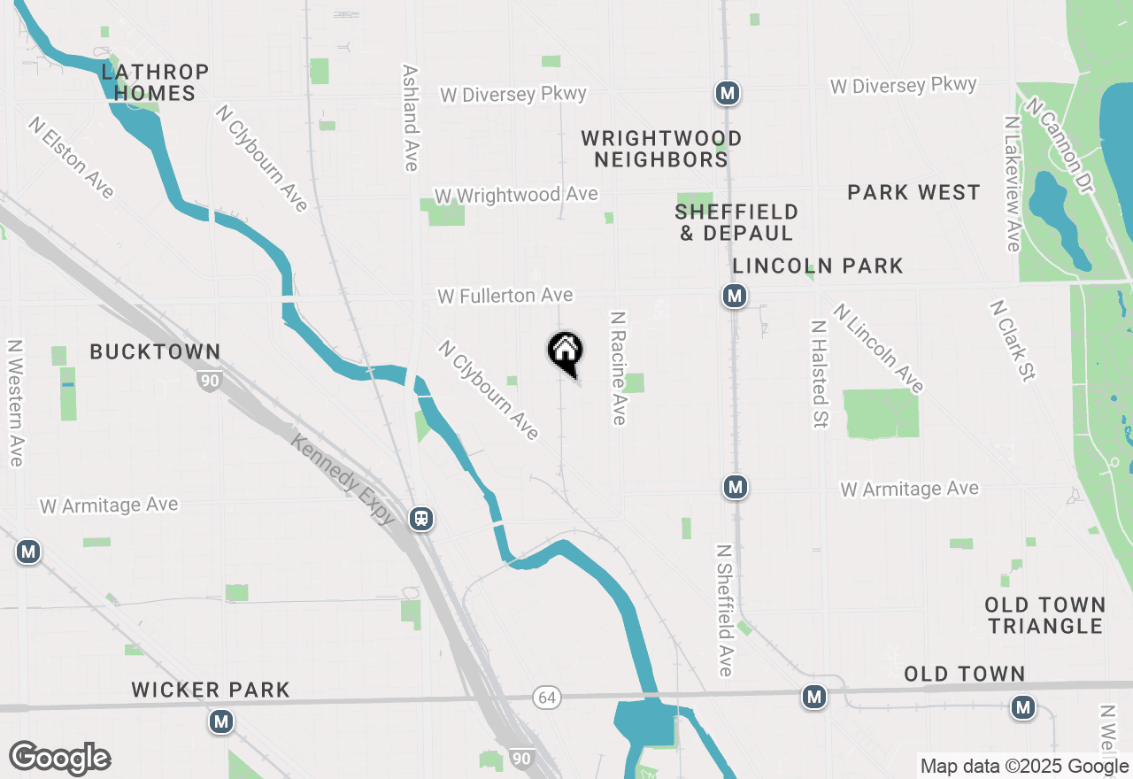 Map of 2202 N Lakewood Avenue, Chicago, IL 60614