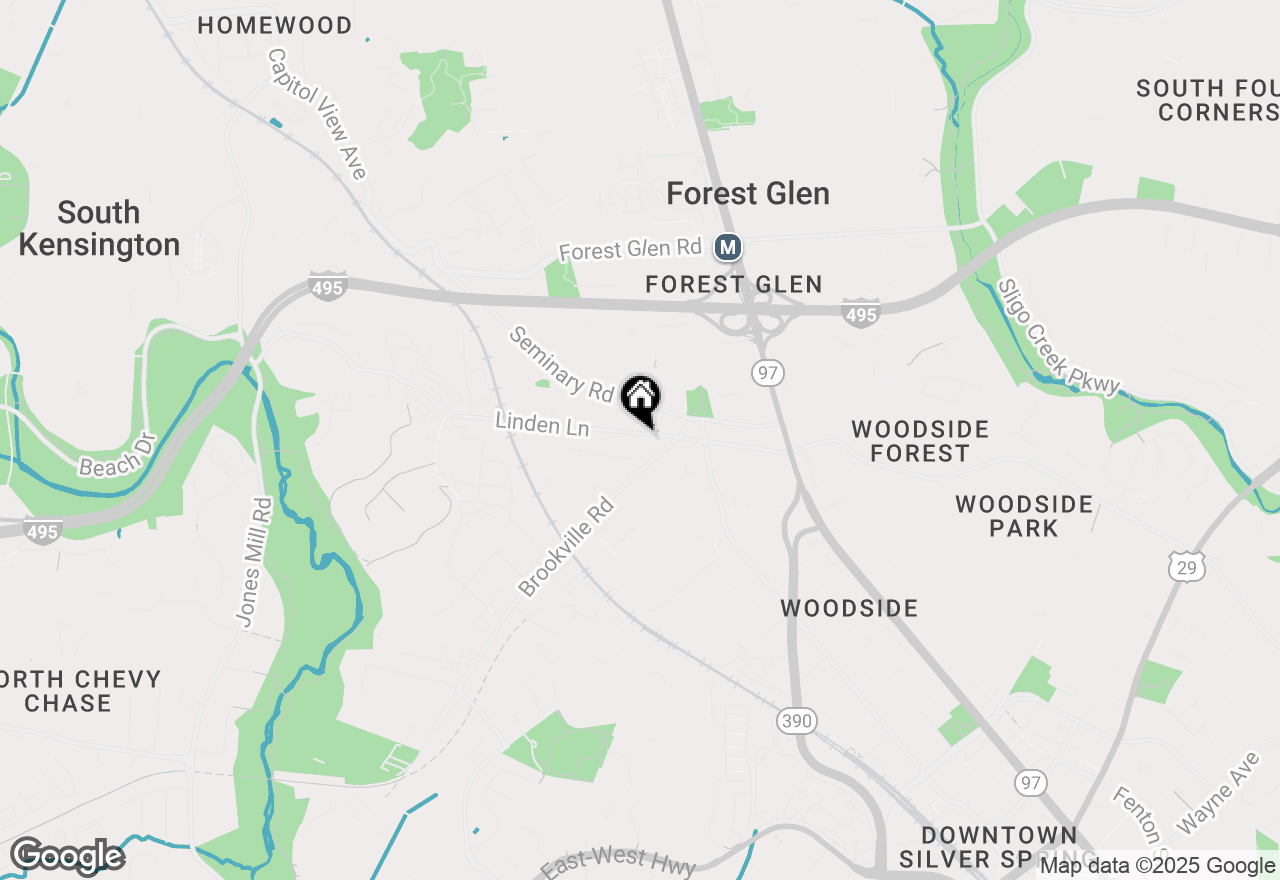 Map of 2116 Linden Lane, Silver Spring, MD 20910