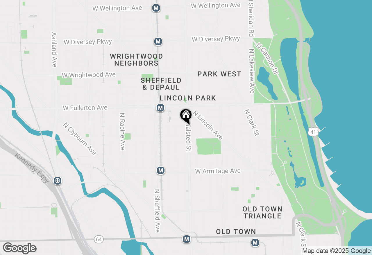 Map of 2240 N Halsted Street #1, Chicago, IL 60614