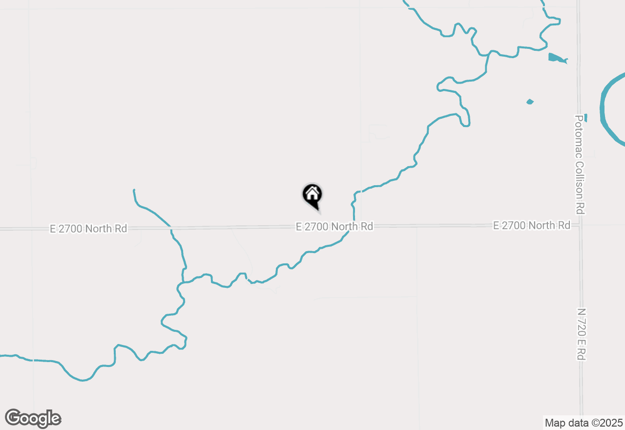 Map of 5975 E 2700 N Road, Potomac, IL 61865