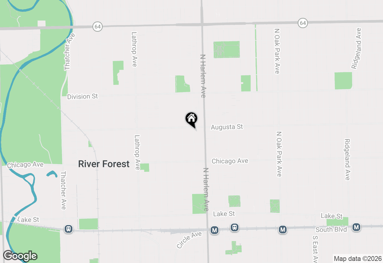 Map of 940 Bonnie Brae Place, River Forest, IL 60305