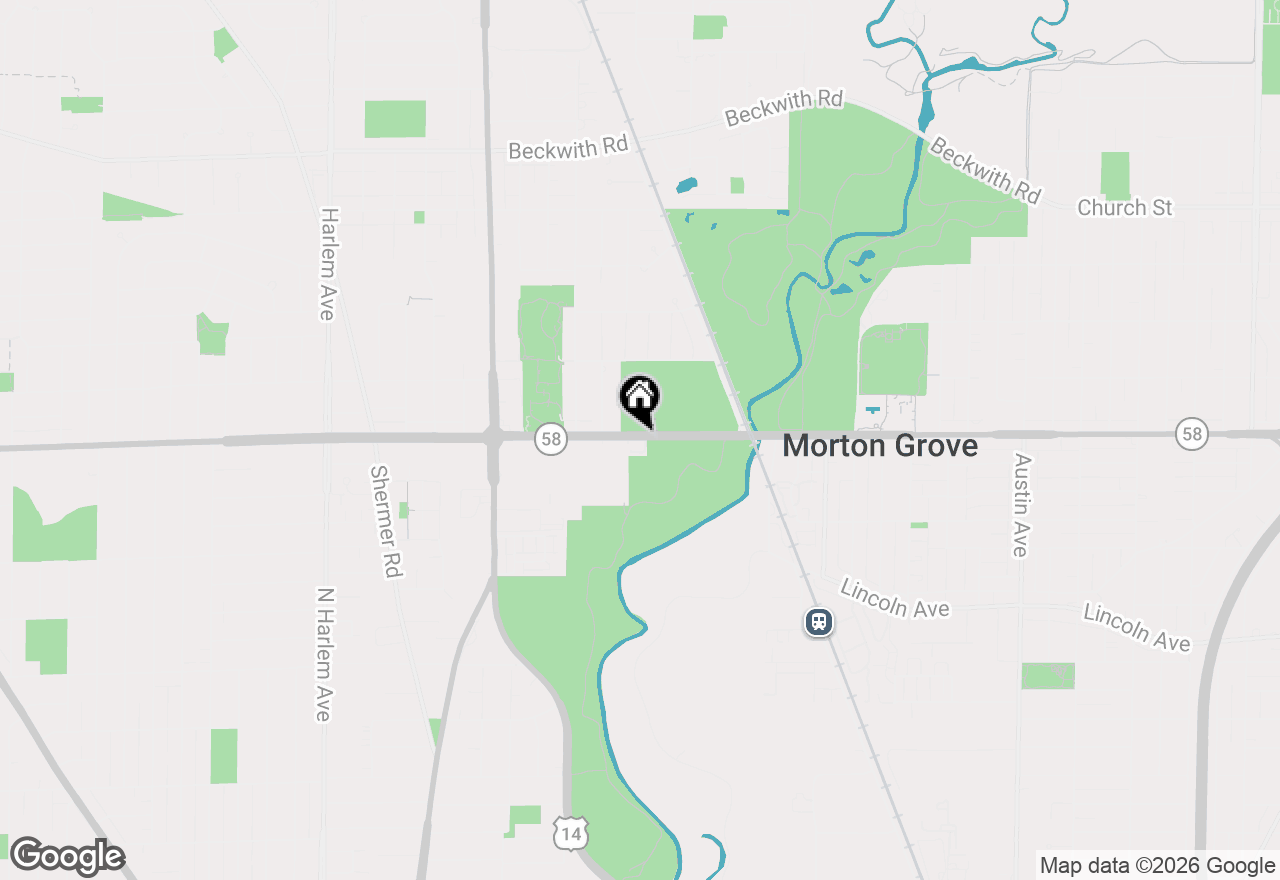 Map of 8537 Grove Street, Morton Grove, IL 60053