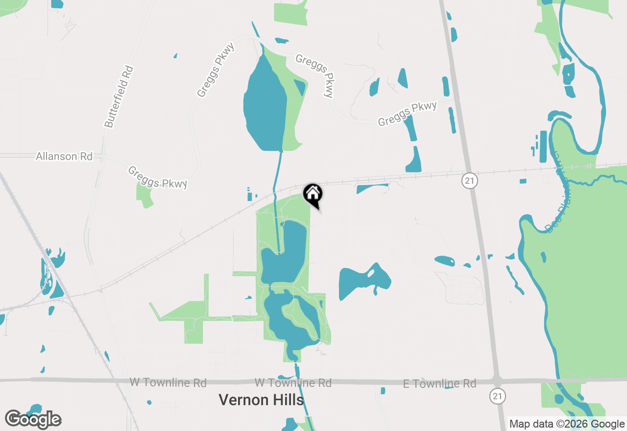 Map of 1410 Clairmont Court #217, Vernon Hills, IL 60061