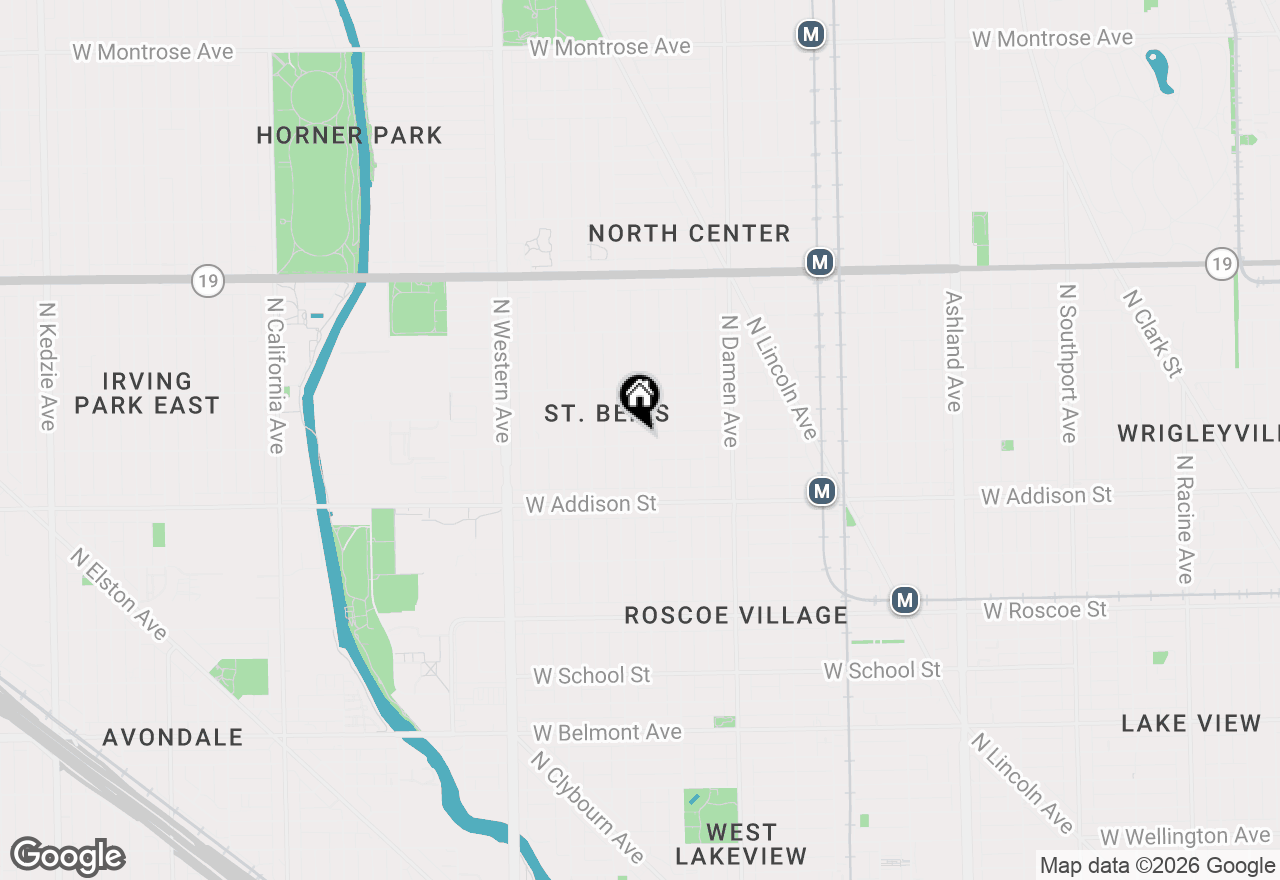 Map of 2136 W Waveland Avenue, Chicago, IL 60618