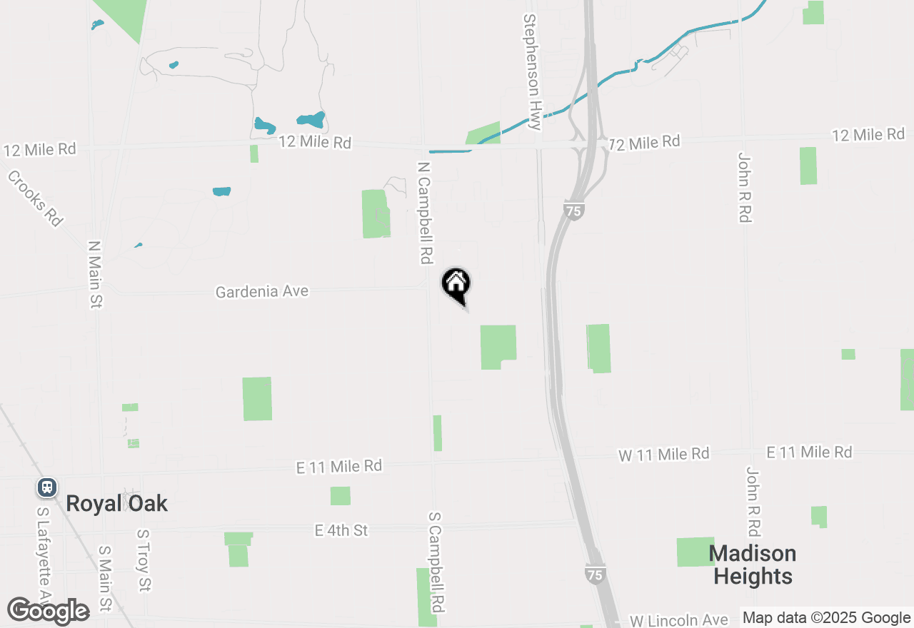 Map of 812 N Edison Avenue, Royal Oak, MI 48067