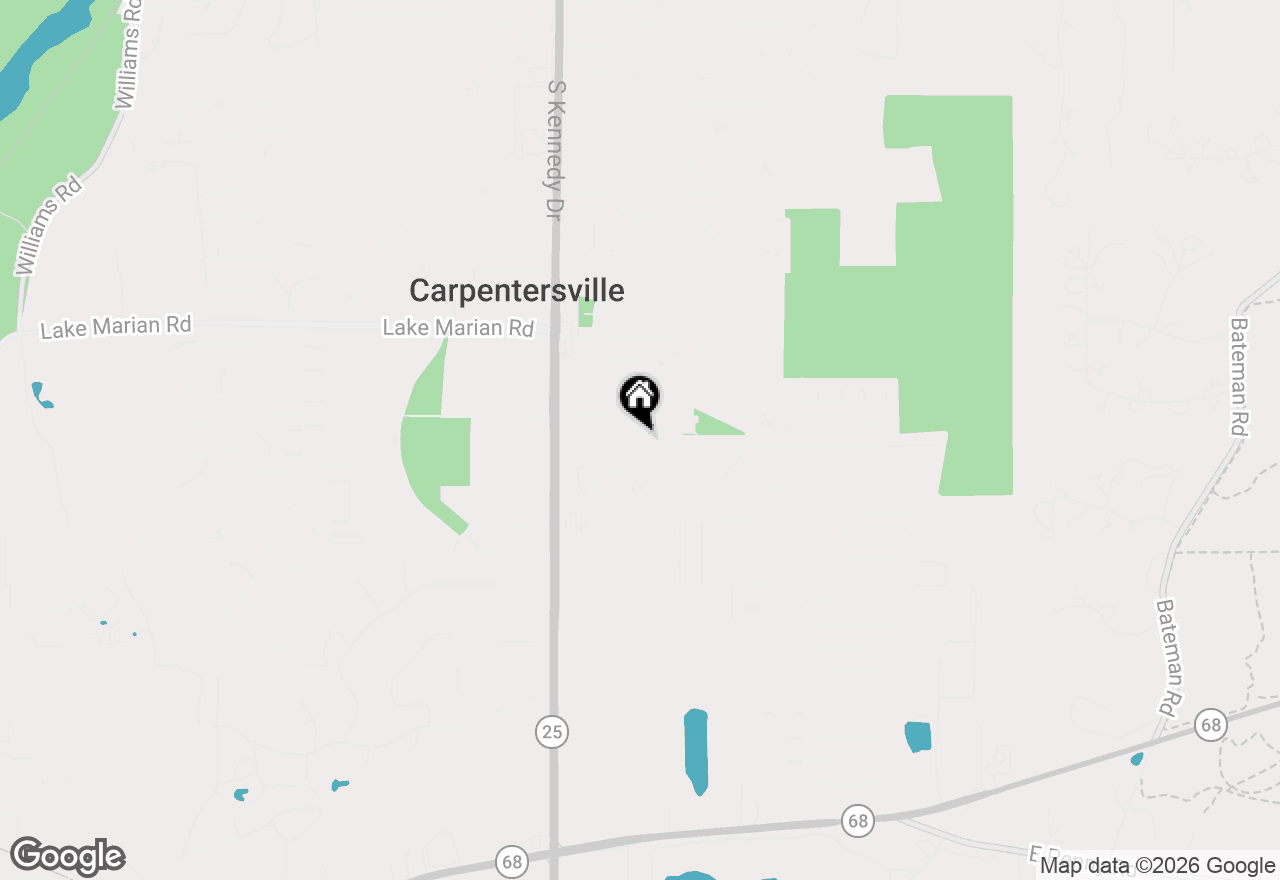 Map of 119 Fairway Road, Carpentersville, IL 60110