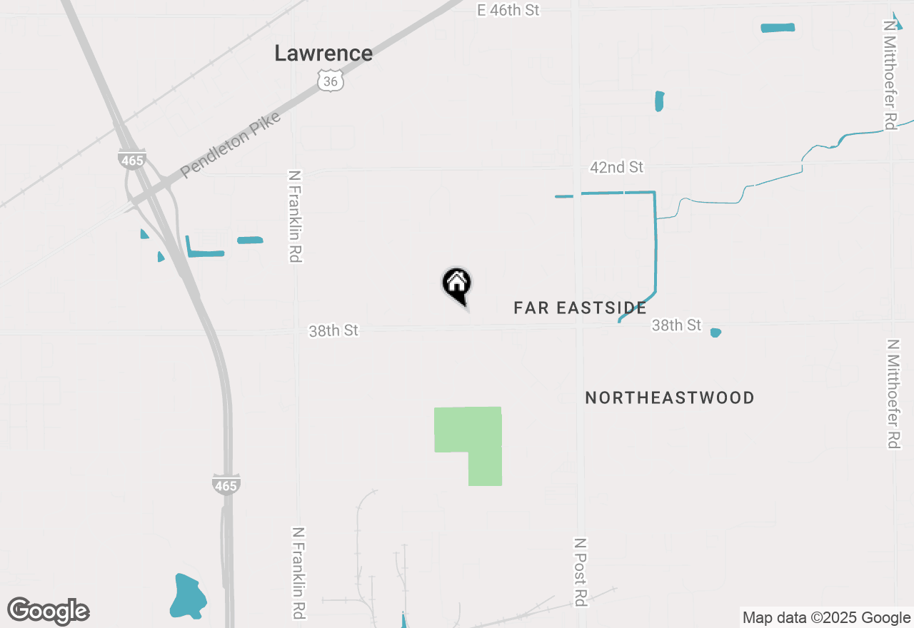 Map of (Address confidential), Indianapolis, Indiana 46226