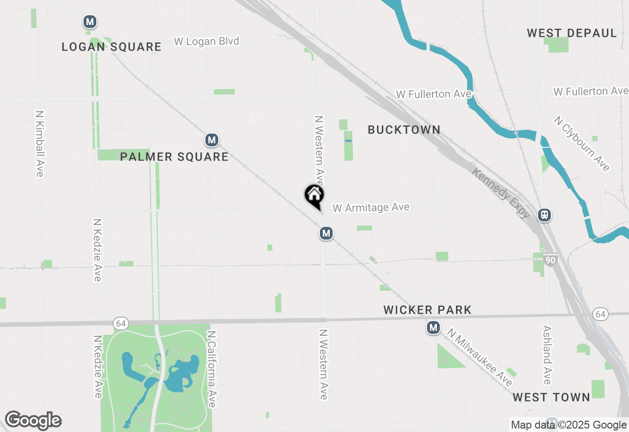 Map of 1966 N Milwaukee Avenue #203, Chicago, IL 60647