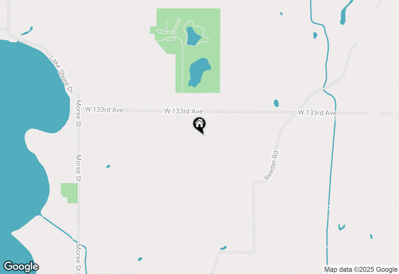 Map of 13417 Lakeside Boulevard, Cedar Lake, IN 46303