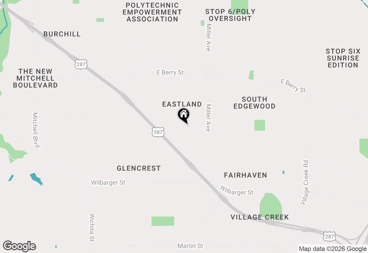 Map of 3775 Castleman Street, Fort Worth, TX 76119