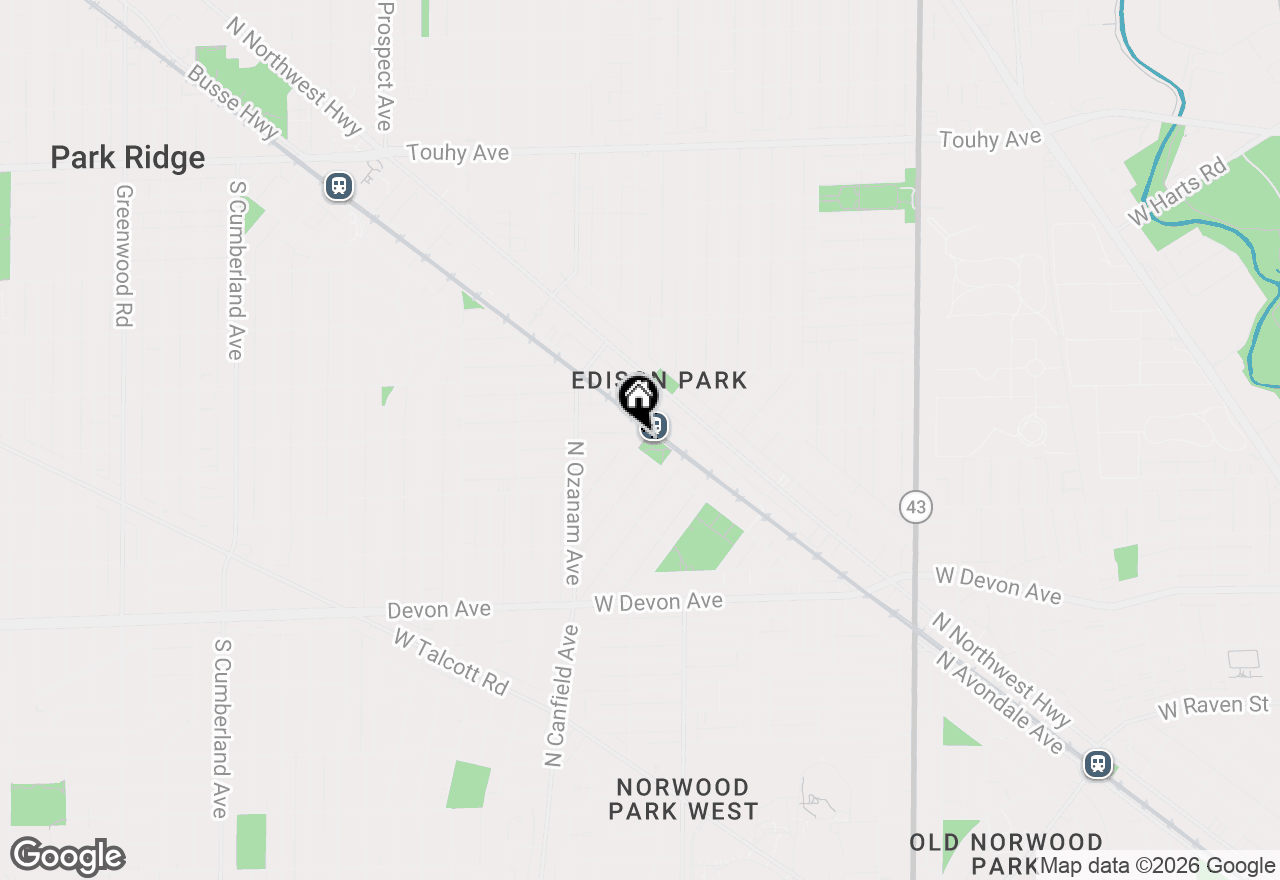 Map of 7700 W North Shore Avenue, Chicago, IL 60631