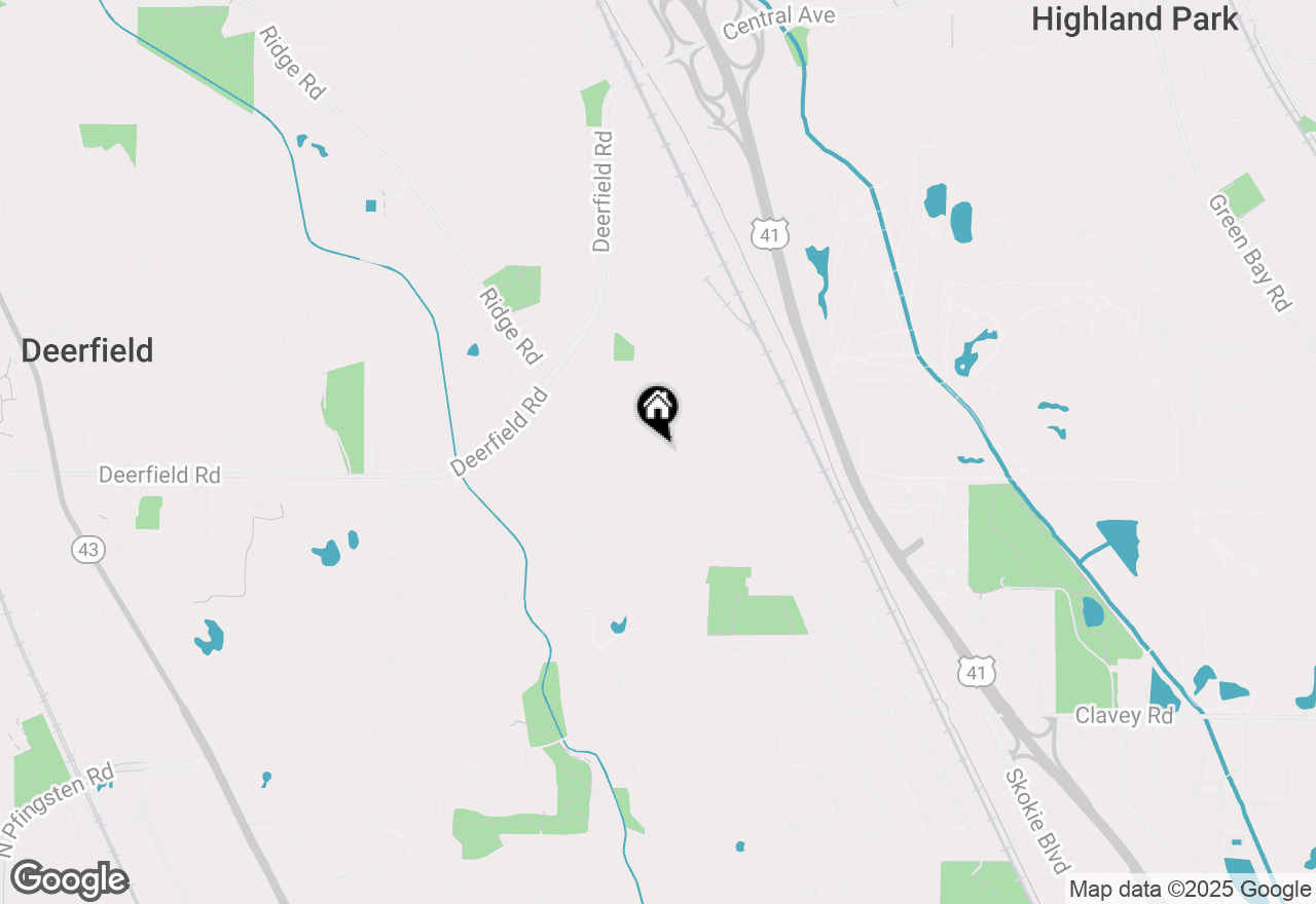 Map of 870 Woodbine Road, Highland Park, IL 60035