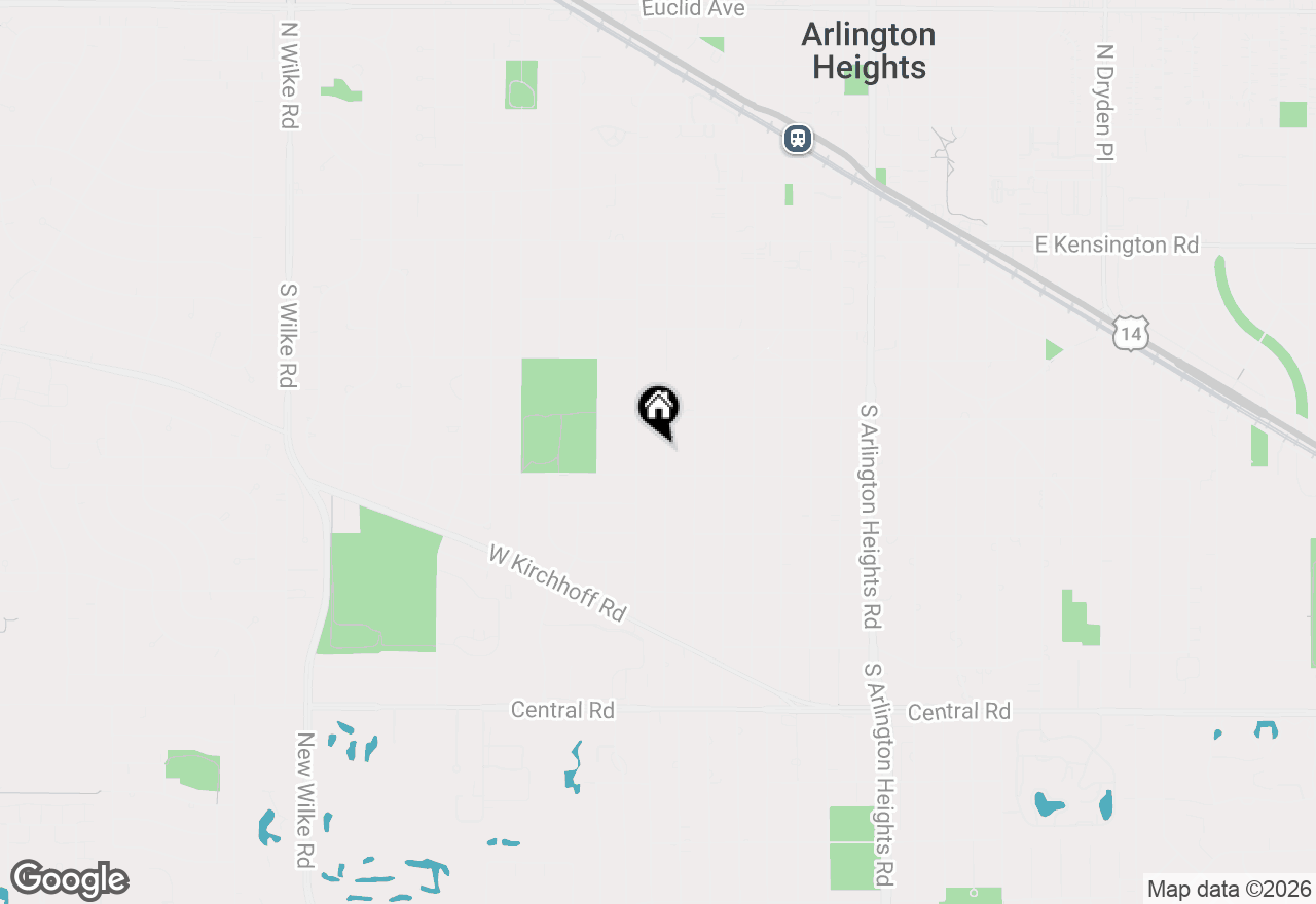 Map of 528 S Walnut Avenue, Arlington Heights, IL 60005