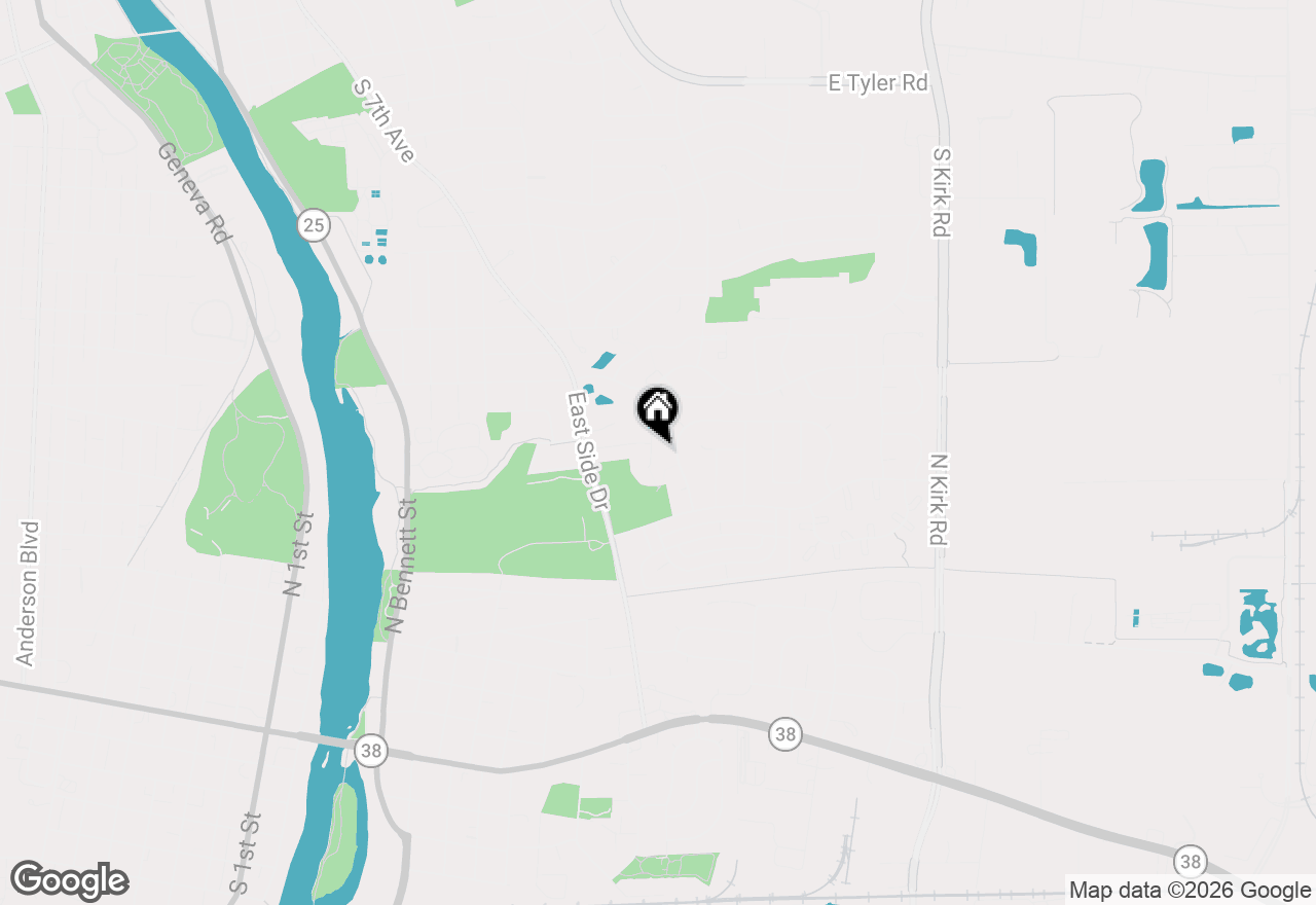 Map of 675 Parker Court, Geneva, IL 60134