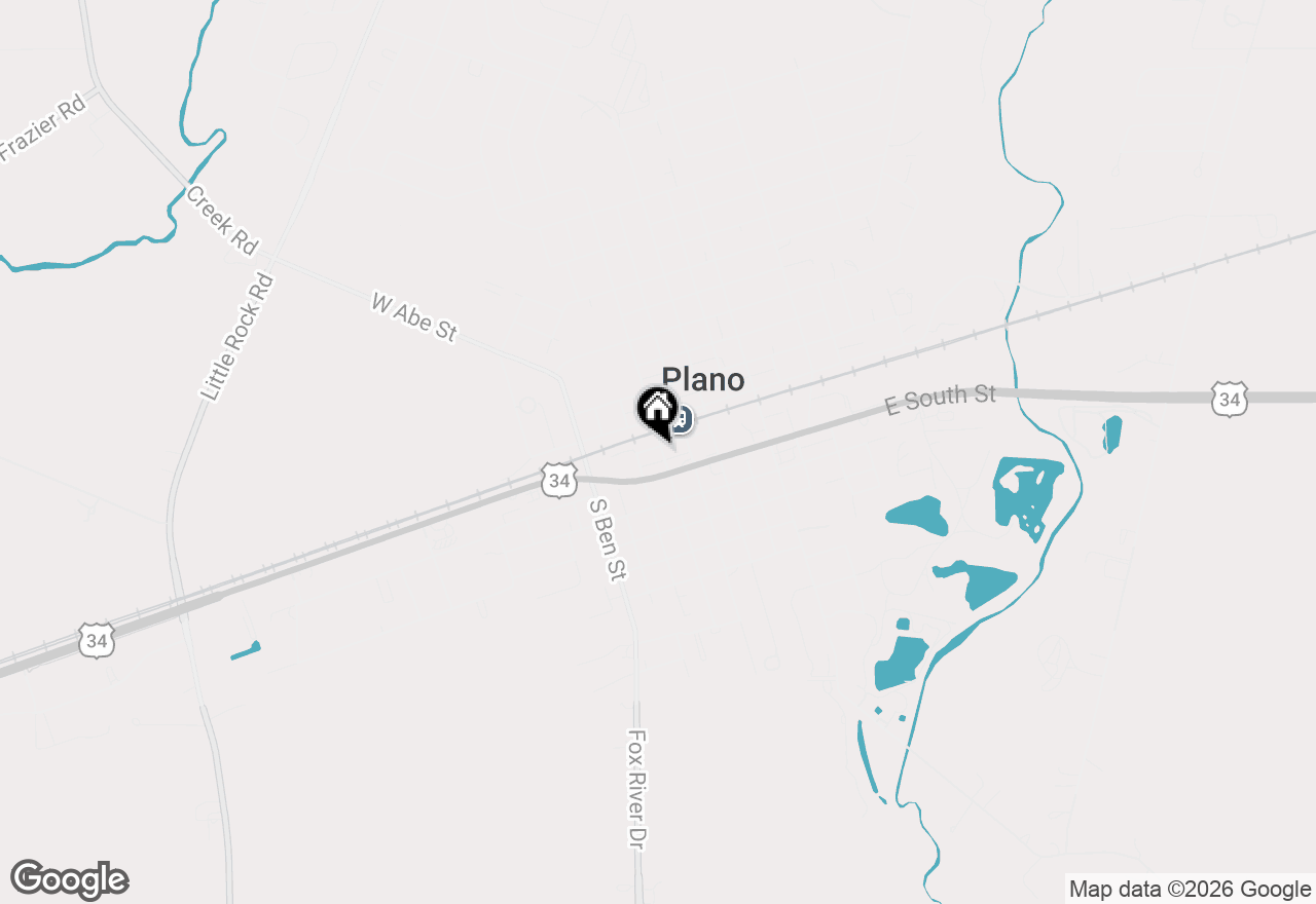 Map of 201 W John Street, Plano, IL 60545