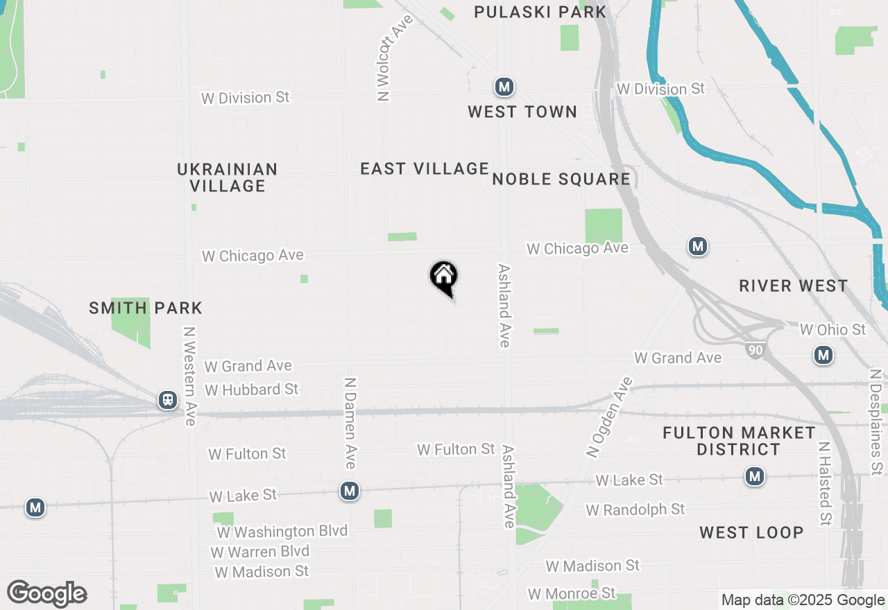 Map of 1736 W Erie Street, Chicago, IL 60622