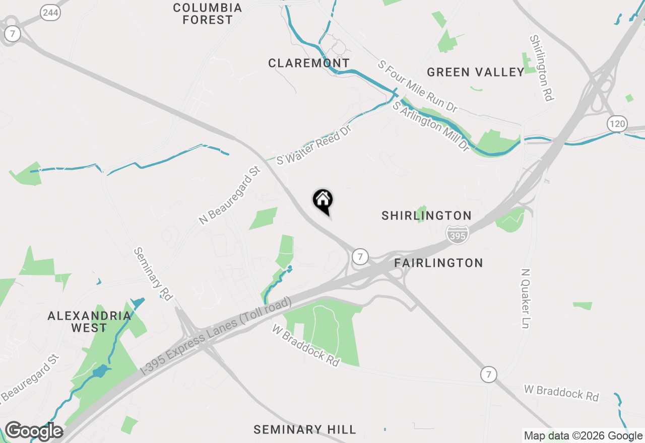 Map of 4908 29th Road S, Arlington, VA 22206