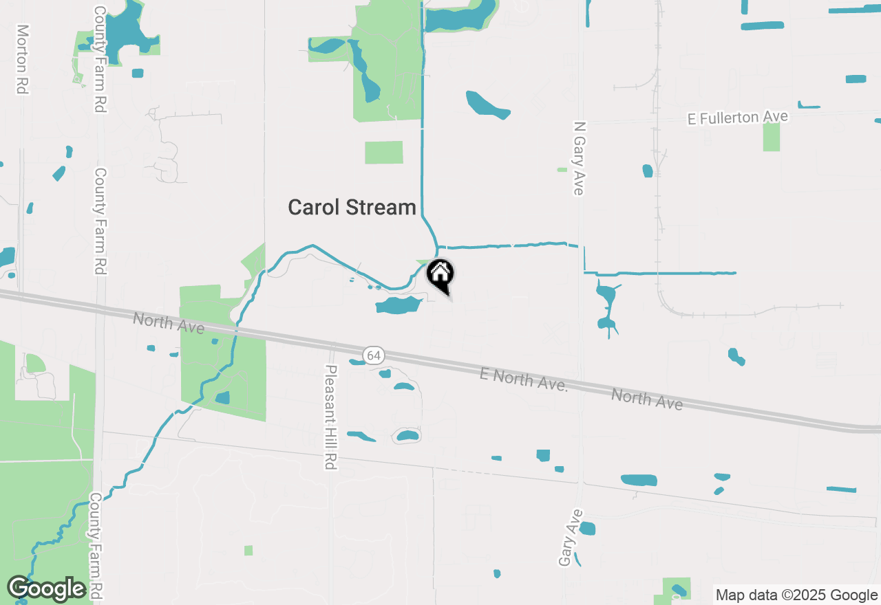 Map of 299 Bennett Drive, Carol Stream, IL 60188