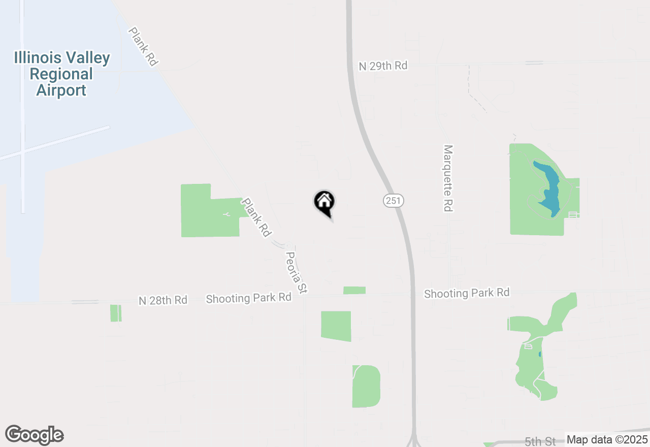 Map of 16 Pointe Boulevard, Peru, IL 61354