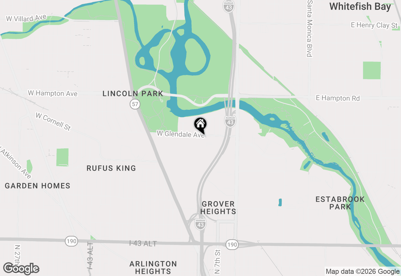 Map of 839 W Glendale Ave, Glendale, WI 53209