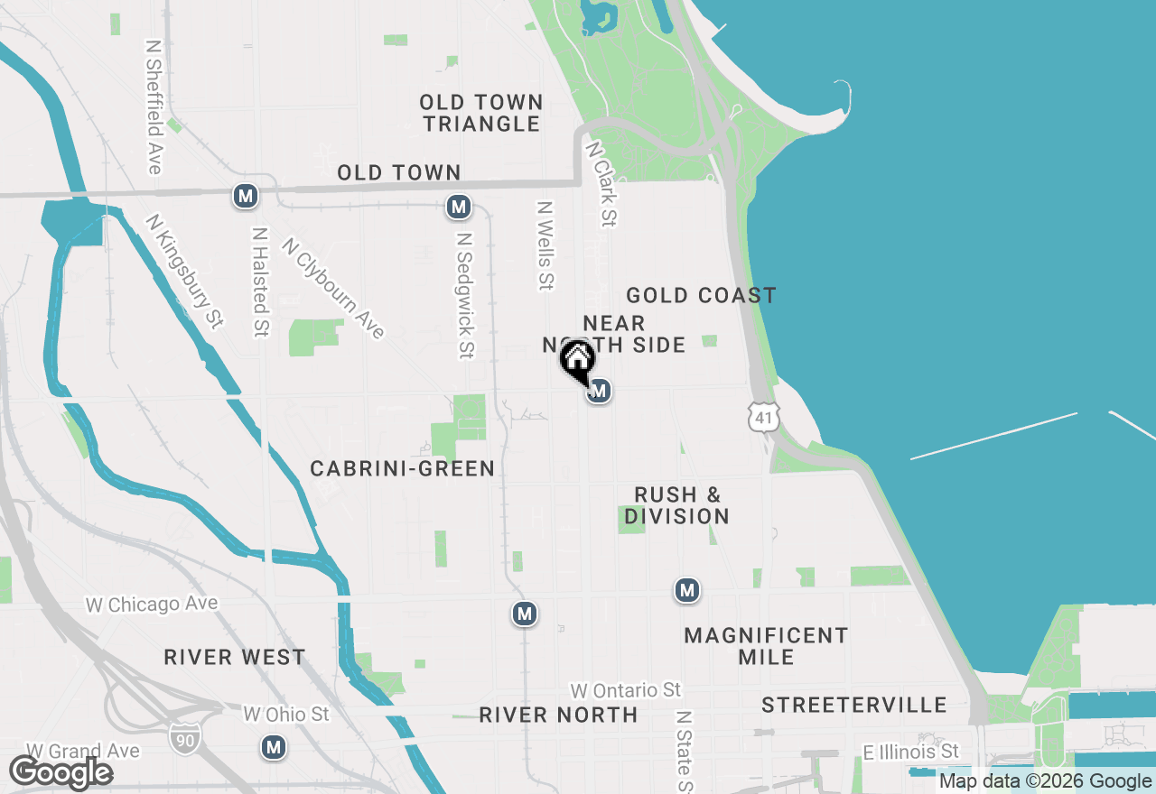 Map of 1160 N Lasalle Street, Chicago, IL 60610