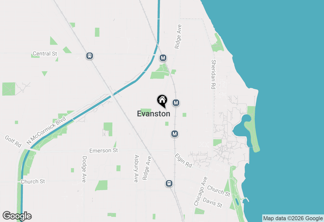 Map of 2145 Ridge Avenue #3A, Evanston, IL 60201
