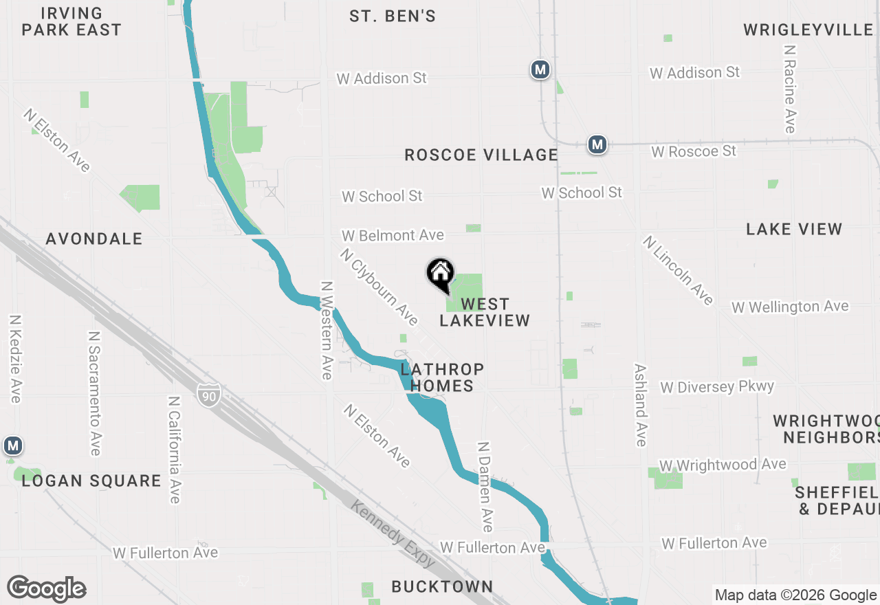 Map of 3012 N Hoyne Avenue, Chicago, IL 60618