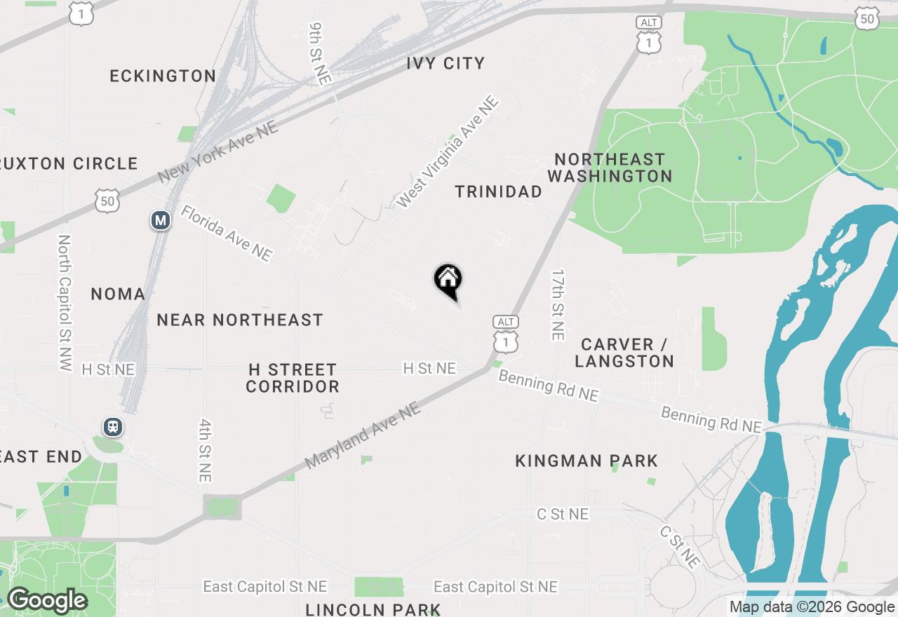 Map of 1228 Orren Street Ne, Washington, DC 20002