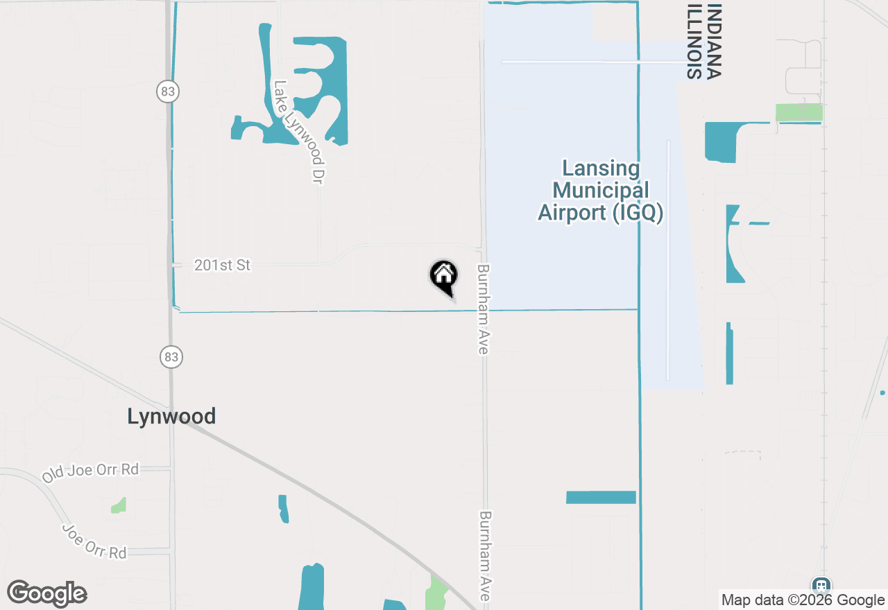 Map of 3057 201st Place, Lynwood, IL 60411