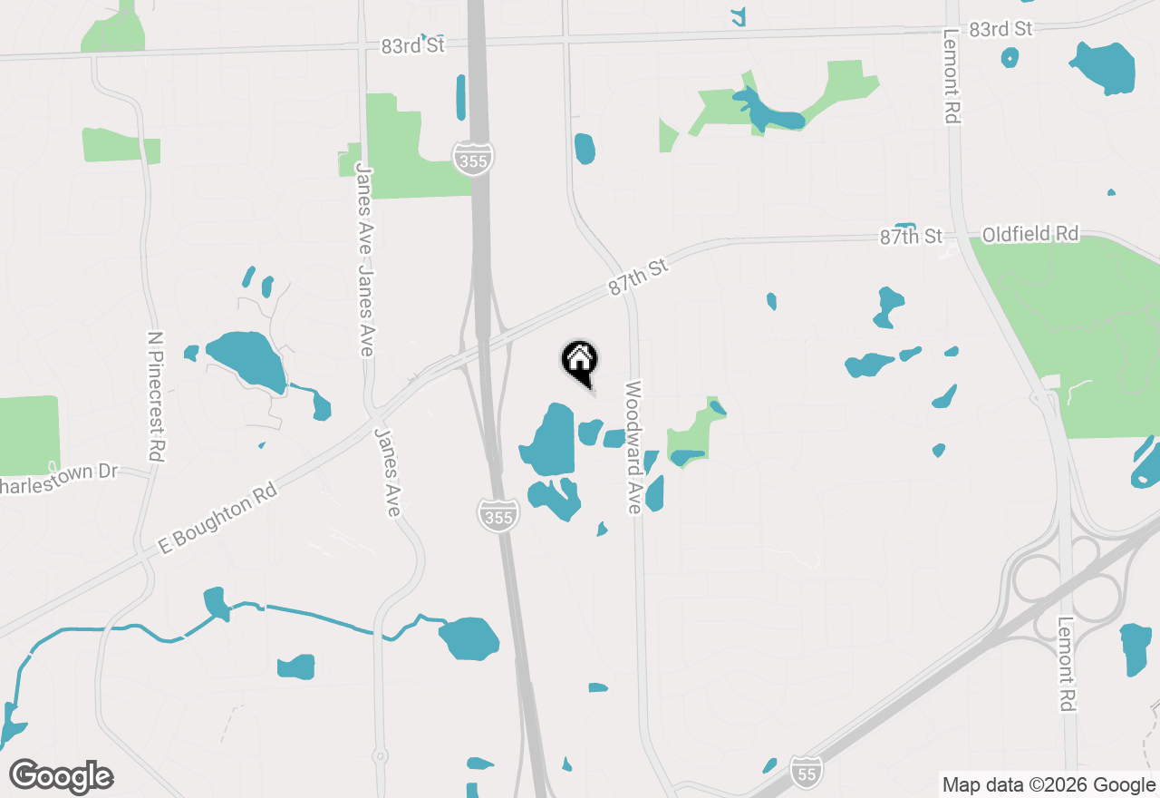 Map of 8856 Patrick Court, Woodridge, IL 60517