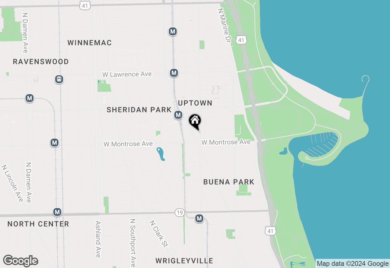 Map of 4433 N Broadway Street, Chicago, IL 60640