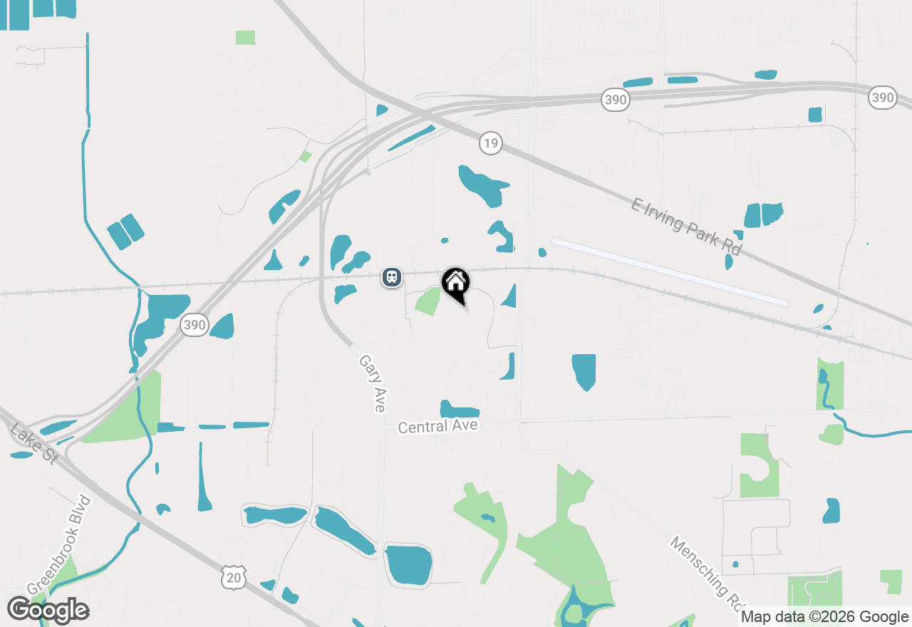Map of 261 Ashbury Lane, Roselle, IL 60172