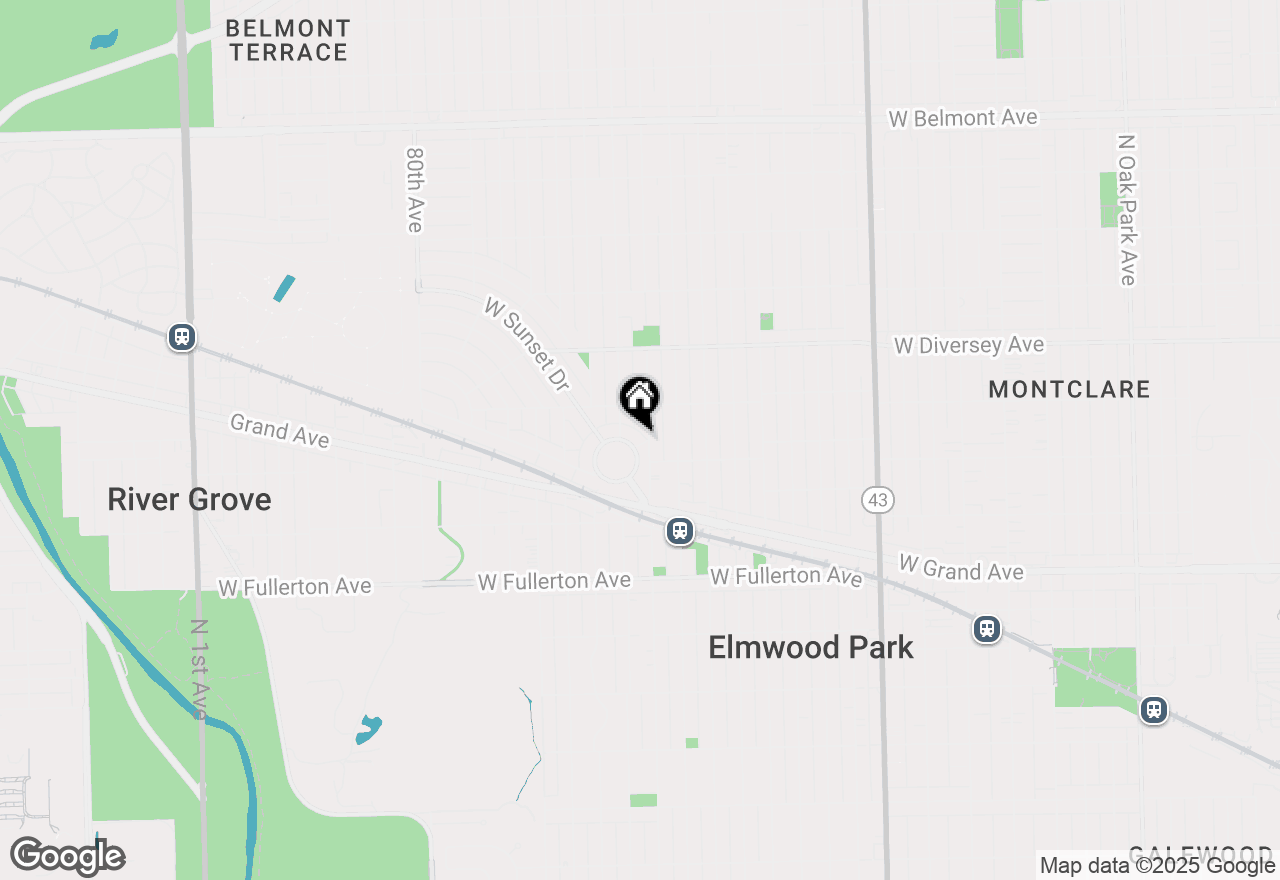 Map of 37 W Conti Parkway #2, Elmwood Park, IL 60707