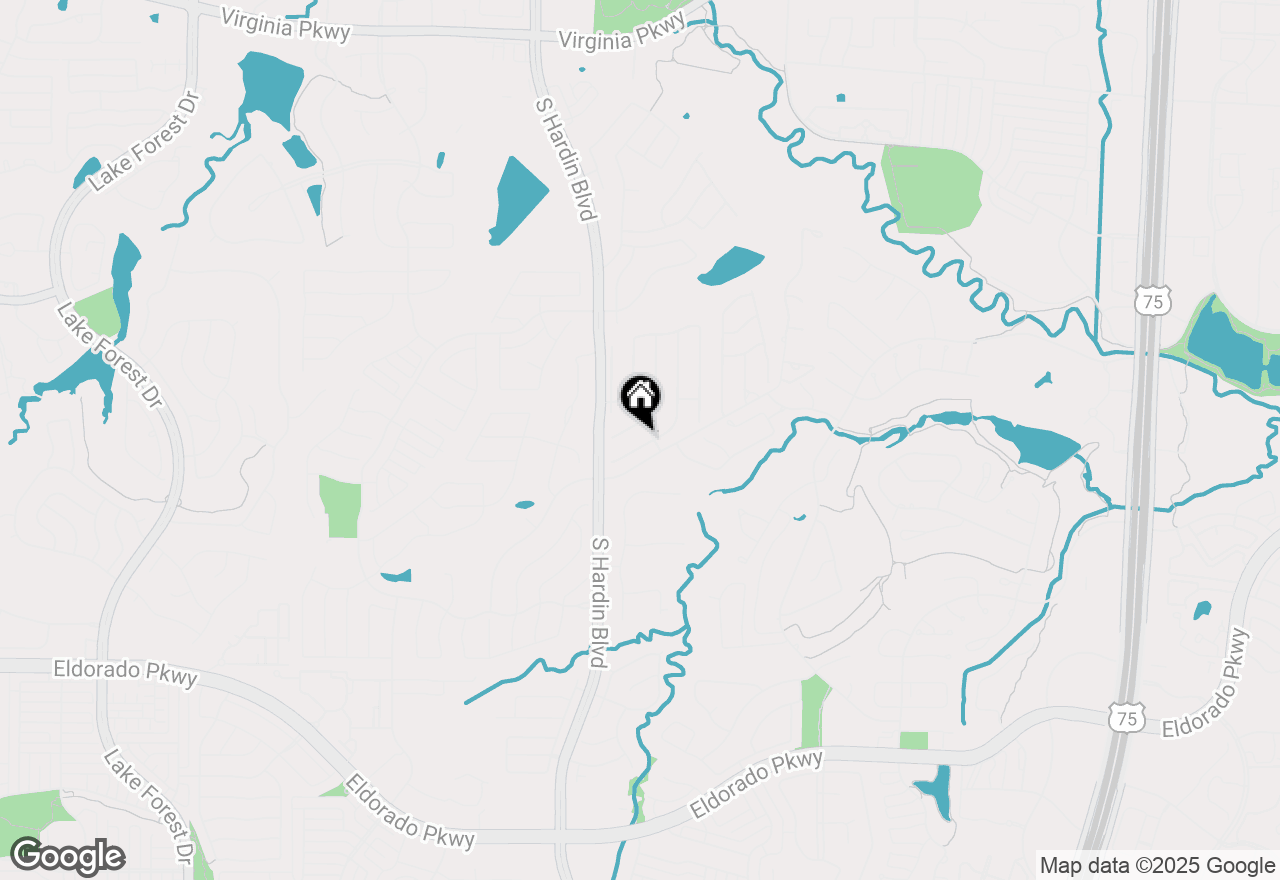 Map of 2904 Willowdale Court, Mckinney, TX 75072