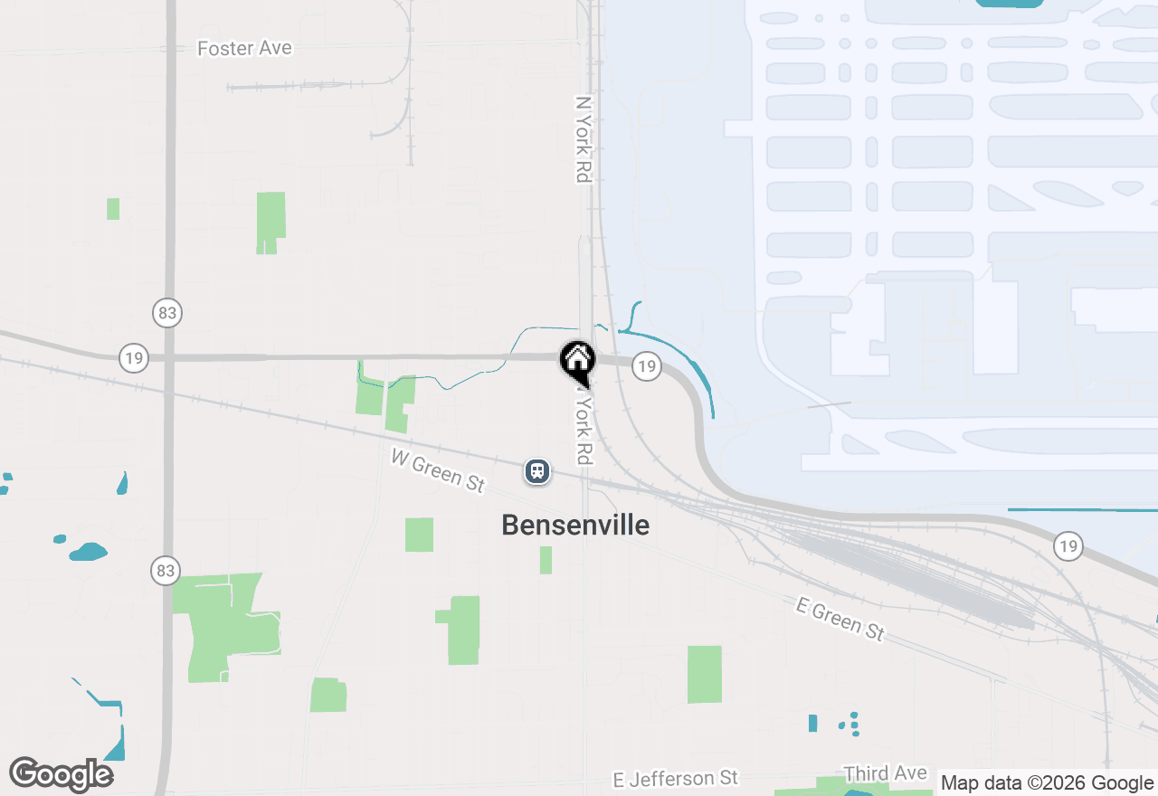 Map of 128 N York Road, Bensenville, IL 60106